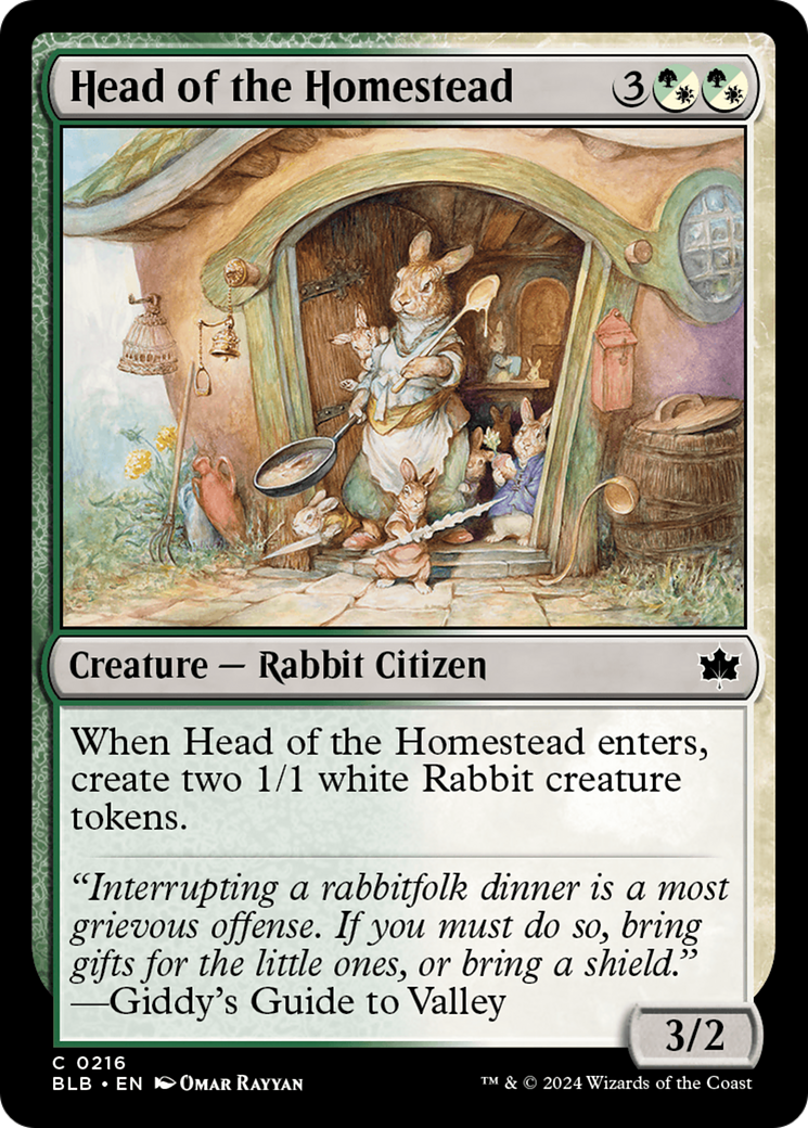 Head of the Homestead [Bloomburrow] | Local Legends