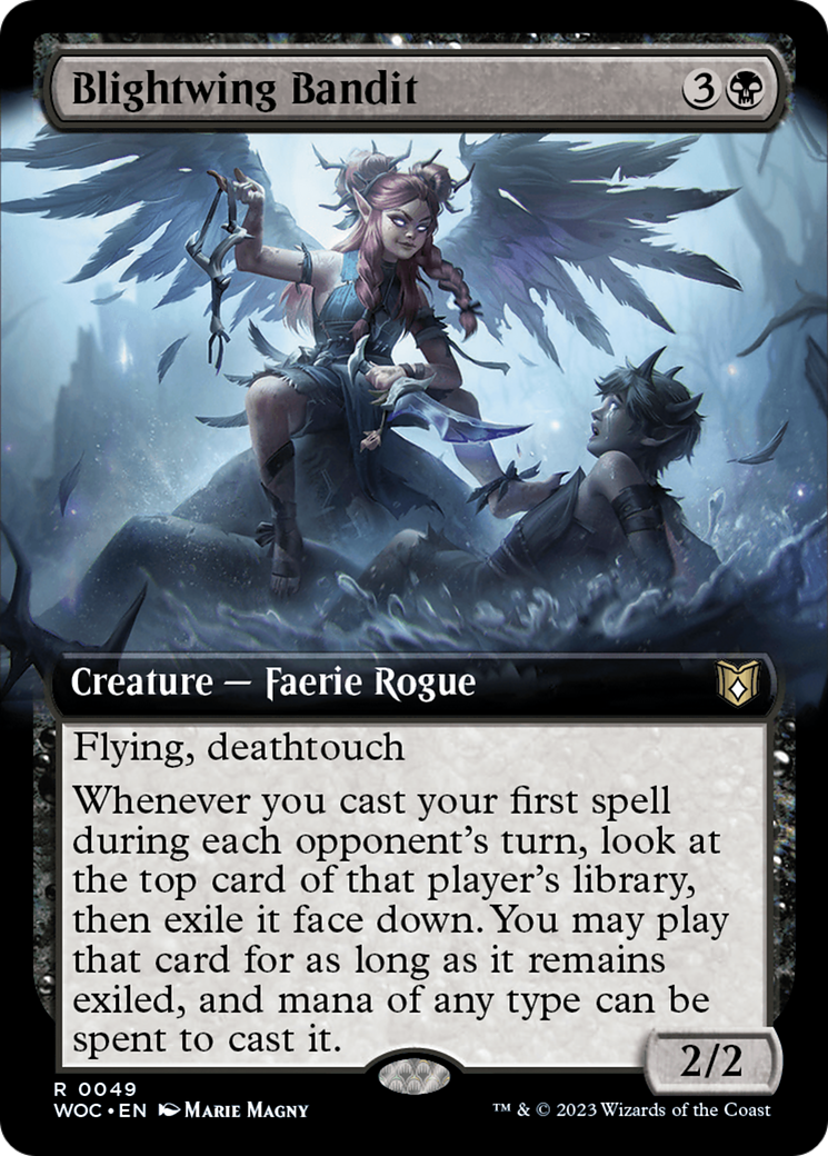 Blightwing Bandit (Extended Art) [Wilds of Eldraine Commander] | Local Legends