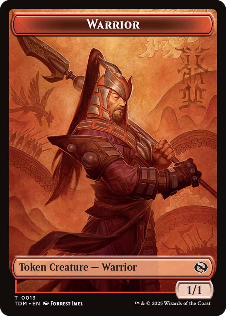 Goblin // Warrior Double-Sided Token [Tarkir: Dragonstorm Tokens] | Local Legends