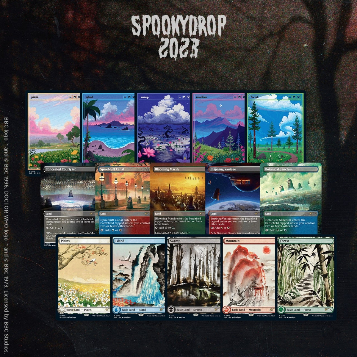Secret Lair: Drop Series - Places to Trick or Treat Non-Foil Lands Bundle | Local Legends