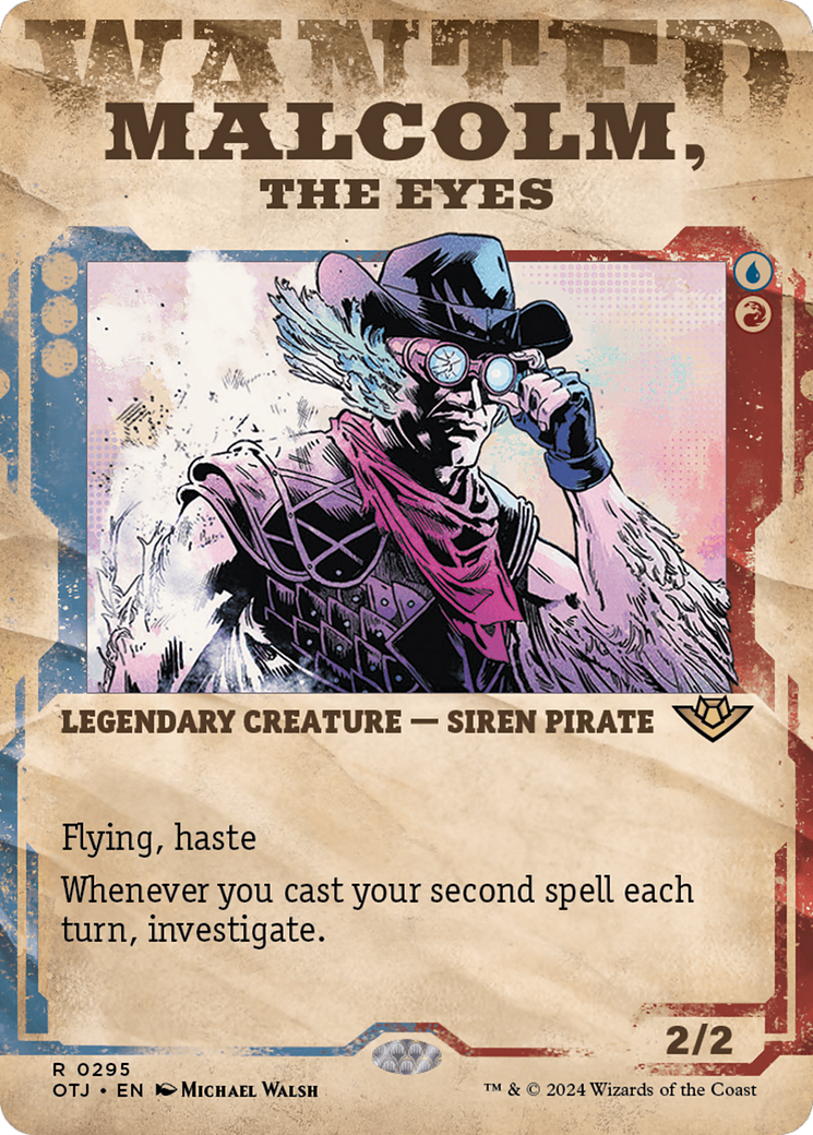 Malcolm, the Eyes (Showcase) [Outlaws of Thunder Junction] | Local Legends