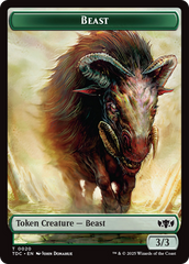 Beast // Treasure Double-Sided Token [Tarkir: Dragonstorm Commander Tokens] | Local Legends