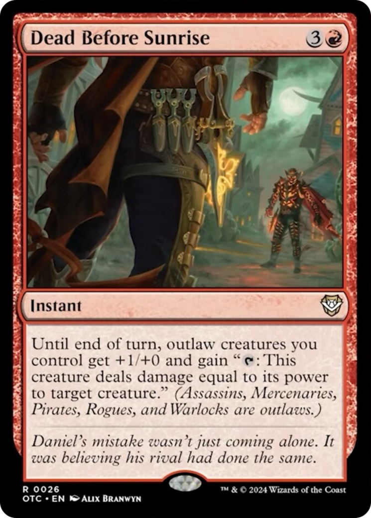 Dead Before Sunrise [Outlaws of Thunder Junction Commander] | Local Legends