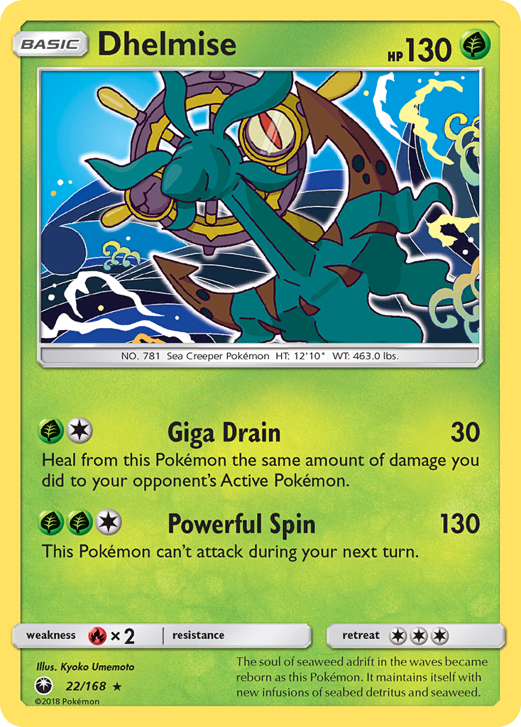 Dhelmise (22/168) [Sun & Moon: Celestial Storm] | Local Legends