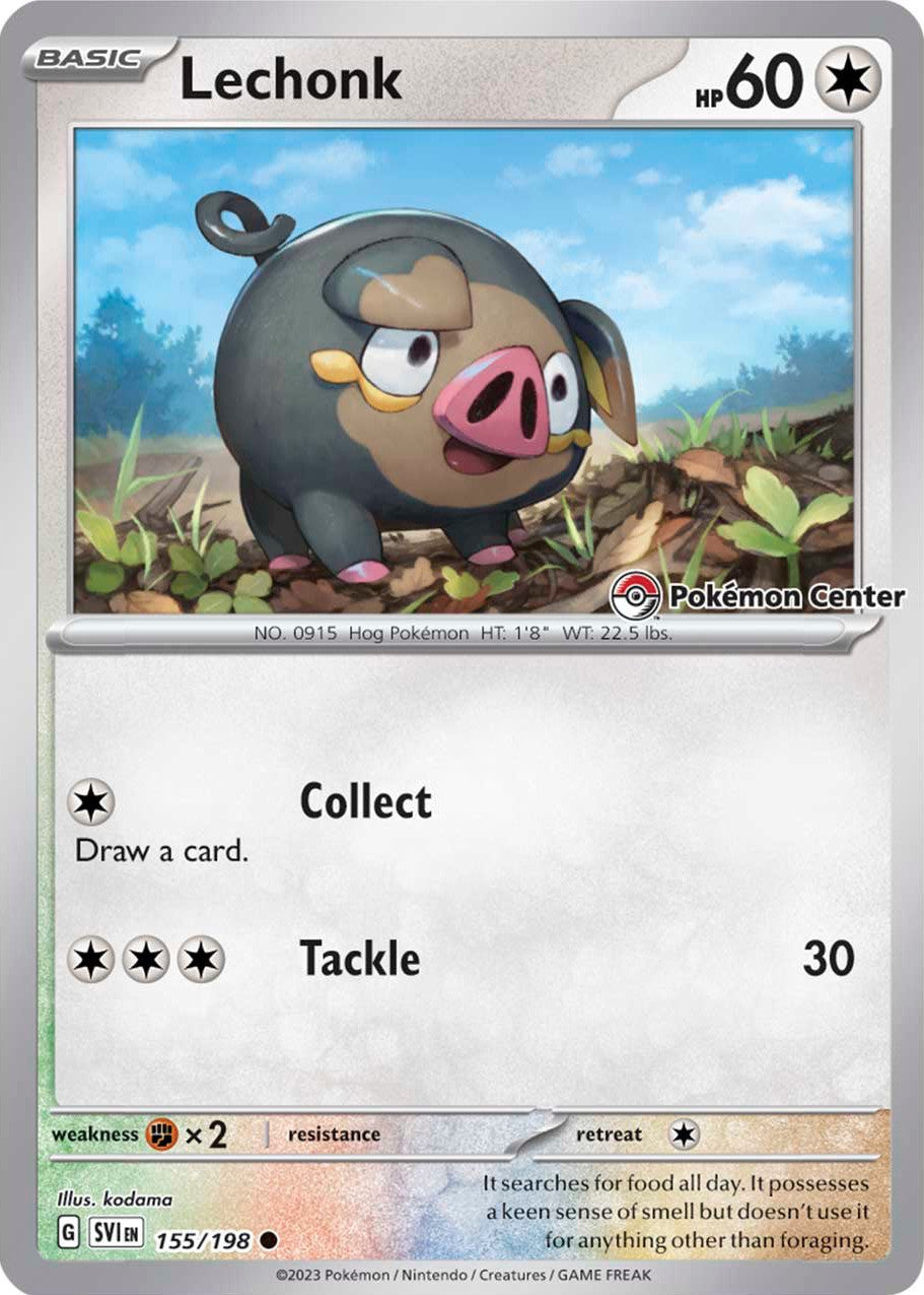 Lechonk (155/198) (Pokemon Center Exclusive) [Scarlet & Violet: Base Set] | Golgari Games