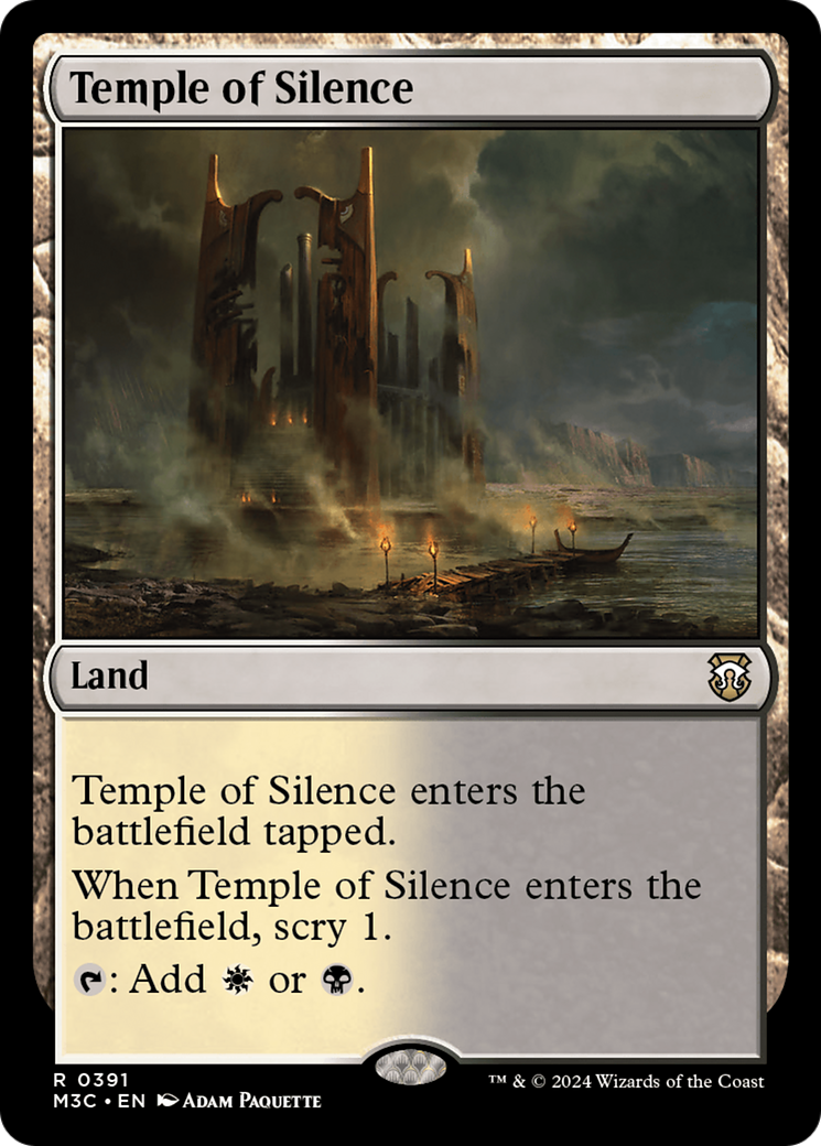 Temple of Silence (Ripple Foil) [Modern Horizons 3 Commander] | Local Legends