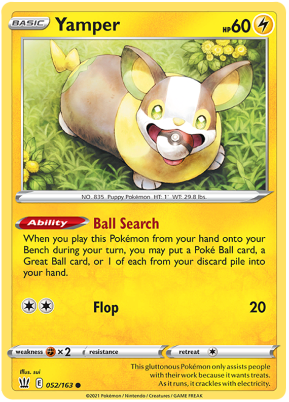 Yamper (052/163) [Sword & Shield: Battle Styles] | Golgari Games