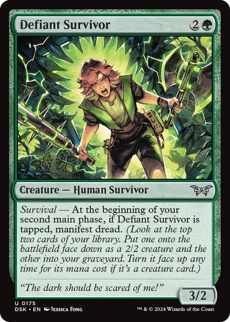 Defiant Survivor [Duskmourn: House of Horror] | Golgari Games