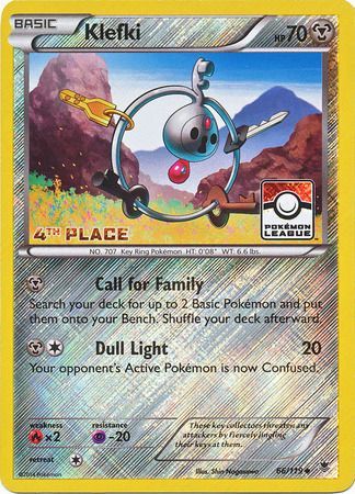 Klefki (66/119) (League Promo 4th Place) [XY: Phantom Forces] | Local Legends