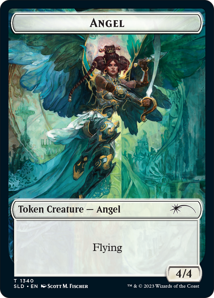 Angel (SLD) // Soldier (GRN) Double-Sided Token [Secret Lair: Angels Tokens] | Local Legends