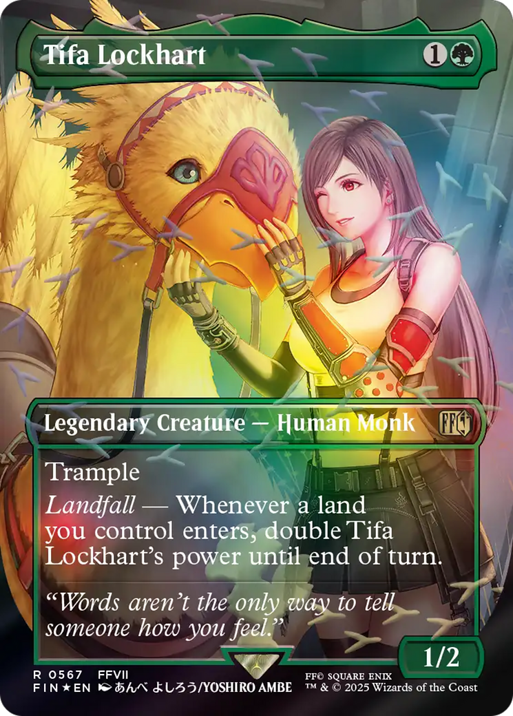 Tifa Lockhart (Borderless) (Chocobo Track Foil) [FINAL FANTASY] | Local Legends