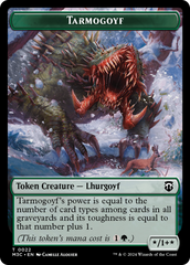 Goblin (Ripple Foil) // Tarmogoyf Double-Sided Token [Modern Horizons 3 Commander Tokens] | Local Legends
