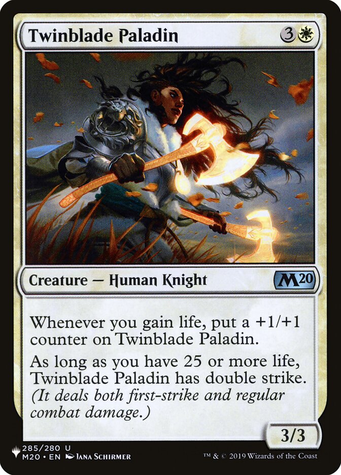 Twinblade Paladin [The List] | Golgari Games