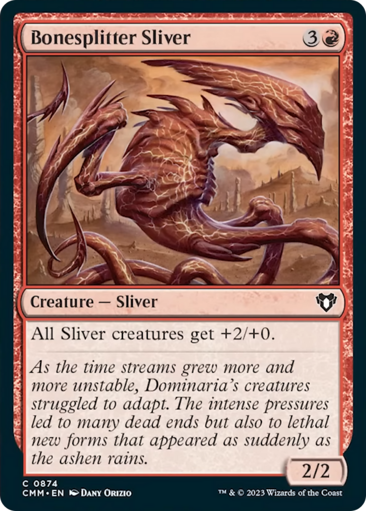 Bonesplitter Sliver [Commander Masters] | Local Legends