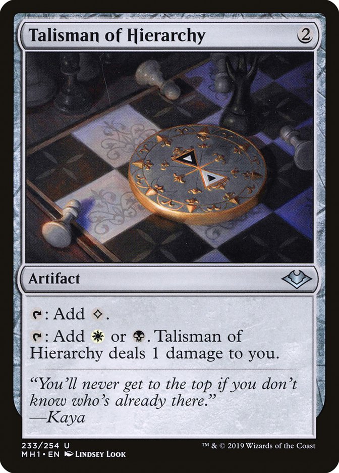 Talisman of Hierarchy [Modern Horizons] | Local Legends