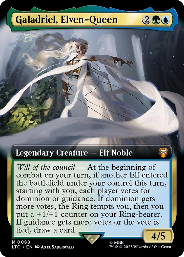 Galadriel, Elven-Queen (Extended Art) [The Lord of the Rings: Tales of Middle-Earth Commander] | Golgari Games