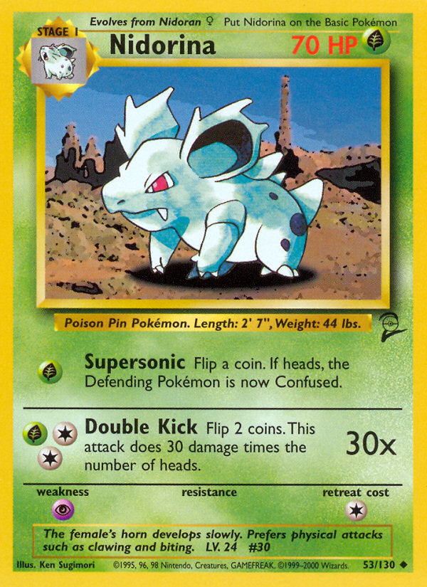 Nidorina (53/130) [Base Set 2] | Local Legends