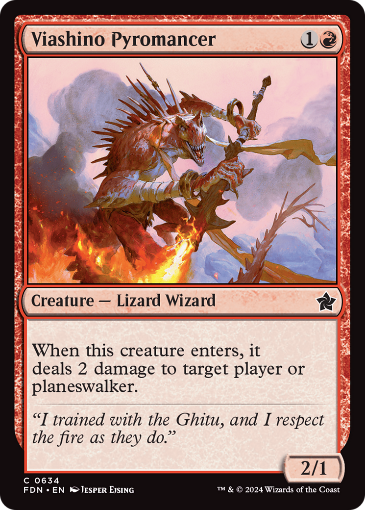 Viashino Pyromancer [Foundations] | Local Legends