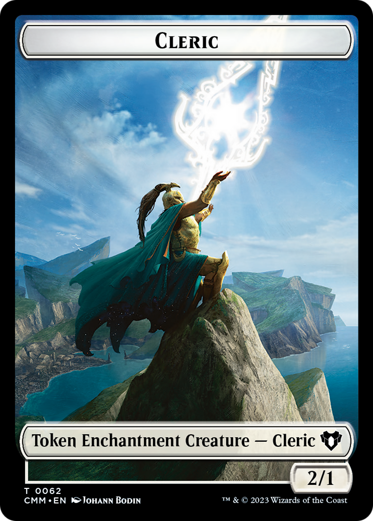 Elf Warrior // Cleric Double-Sided Token [Commander Masters Tokens] | Local Legends