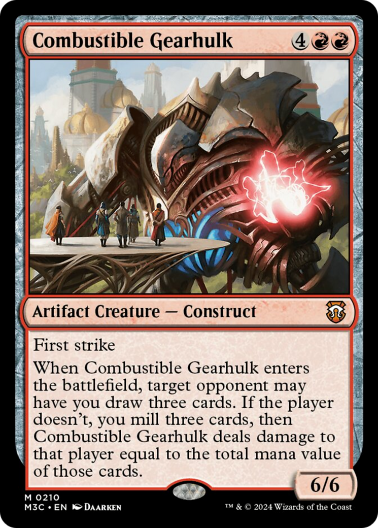 Combustible Gearhulk [Modern Horizons 3 Commander] | Golgari Games