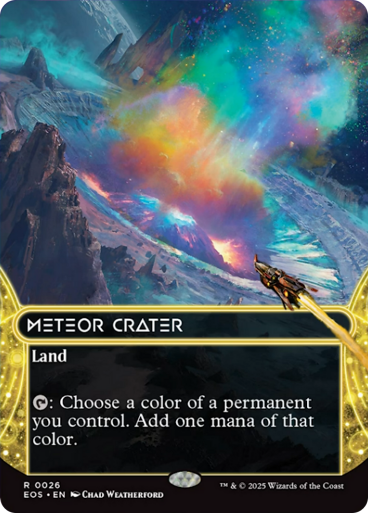 Meteor Crater (0026) (Borderless) [Edge of Eternities: Stellar Sights] | Local Legends