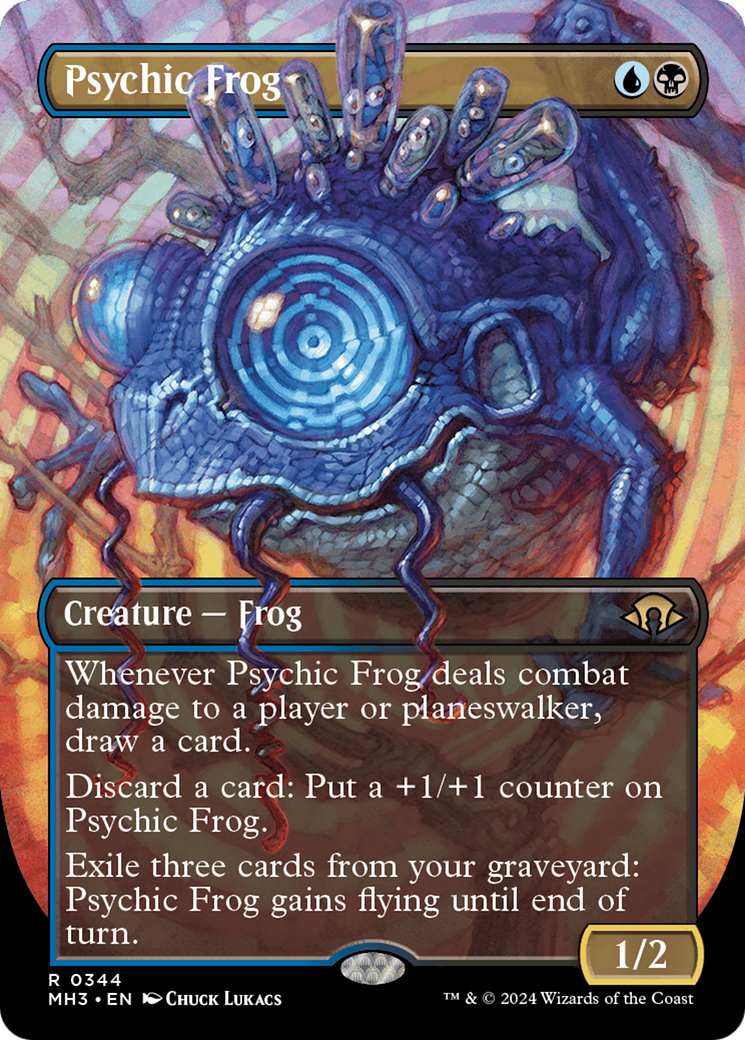 Psychic Frog (Borderless) [Modern Horizons 3] | Golgari Games