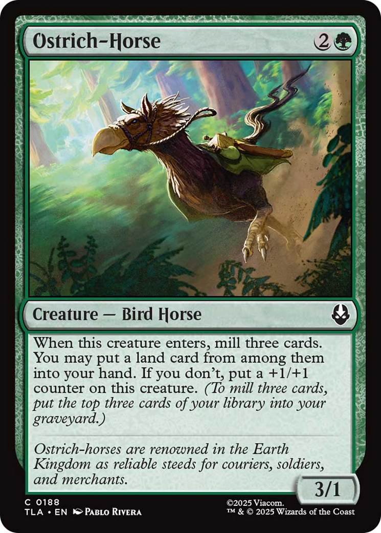 Ostrich-Horse [Avatar: The Last Airbender] | Local Legends