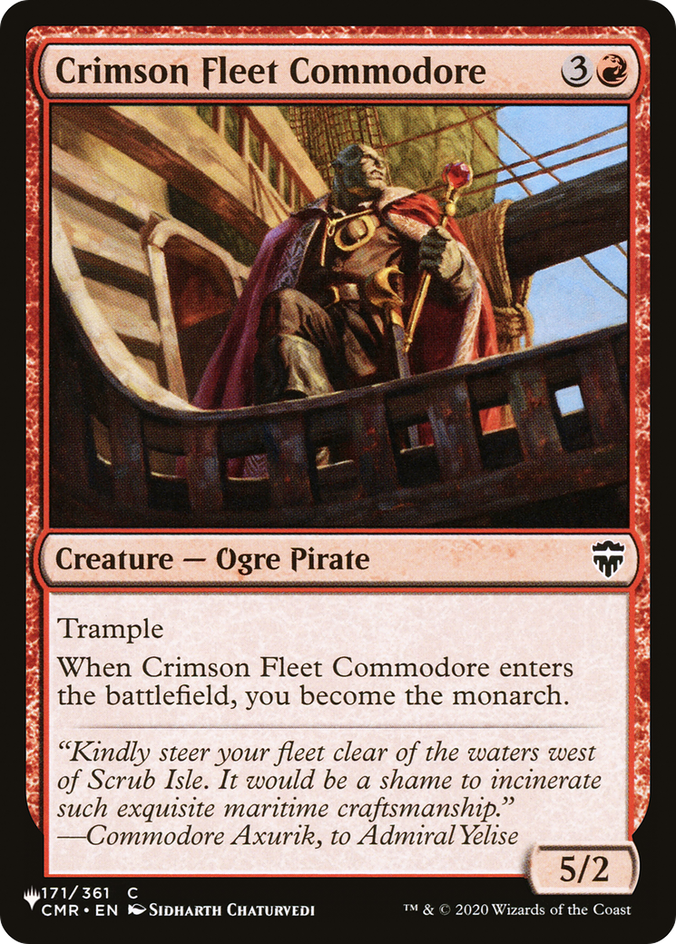 Crimson Fleet Commodore [The List] | Local Legends