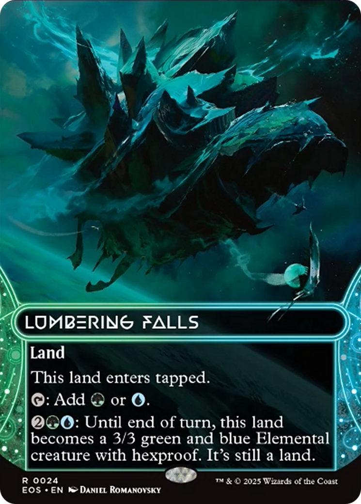 Lumbering Falls (0024) (Borderless) [Edge of Eternities: Stellar Sights] | Local Legends