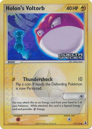 Holon's Voltorb (71/113) (Stamped) [EX: Delta Species] | Local Legends