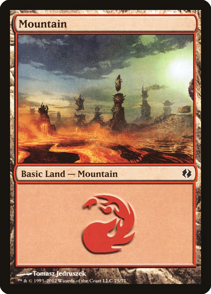 Mountain (75) [Duel Decks: Venser vs. Koth] | Local Legends