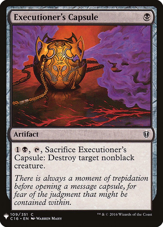 Executioner's Capsule [Mystery Booster] | Local Legends