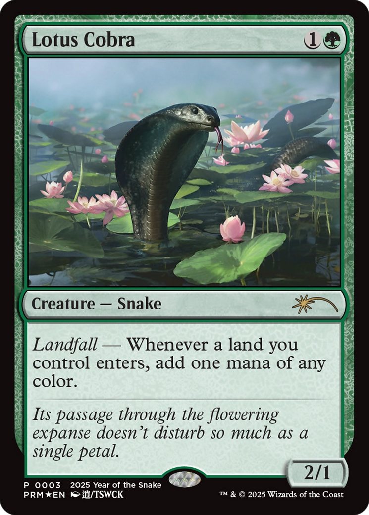 Lotus Cobra (Year of the Snake 2025) [Standard Showdown Promos] | Local Legends