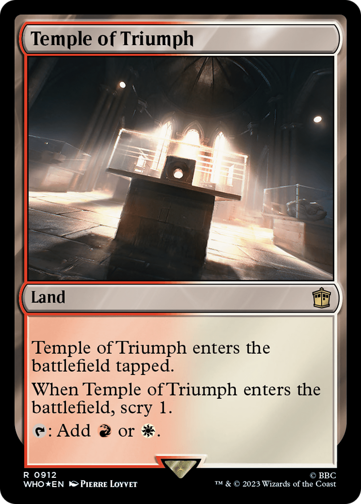 Temple of Triumph (Surge Foil) [Doctor Who] | Local Legends