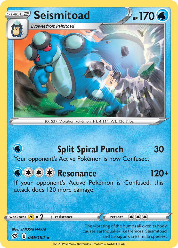 Seismitoad (046/192) [Sword & Shield: Rebel Clash] | Golgari Games