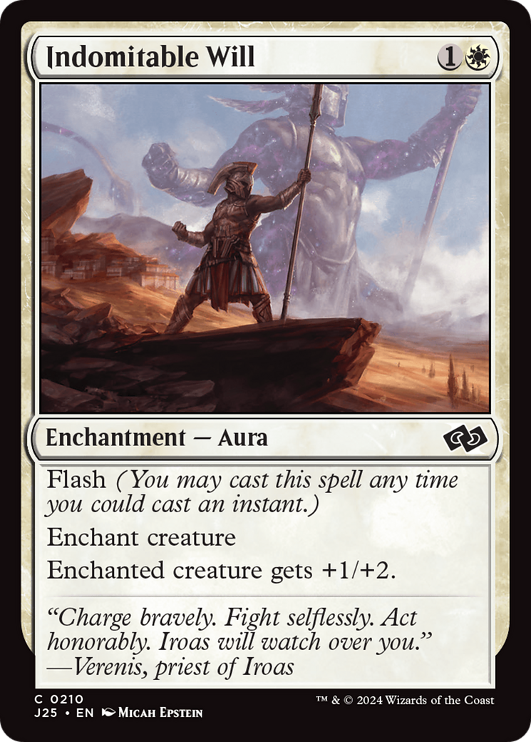 Indomitable Will [Foundations Jumpstart] | Local Legends