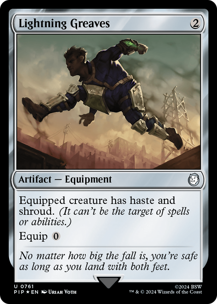 Lightning Greaves (Surge Foil) [Fallout] | Local Legends