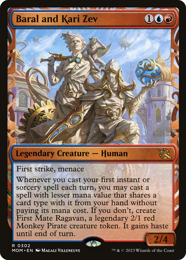 Baral and Kari Zev (Showcase Planar Booster Fun) [March of the Machine] | Local Legends