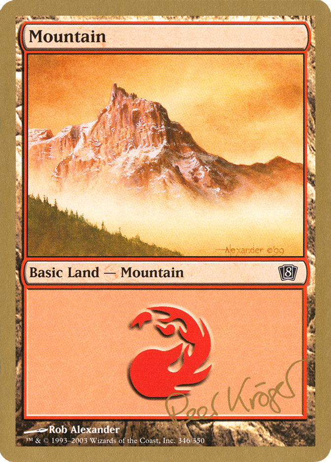 Mountain (pk346) (Peer Kroger) [World Championship Decks 2003] | Golgari Games