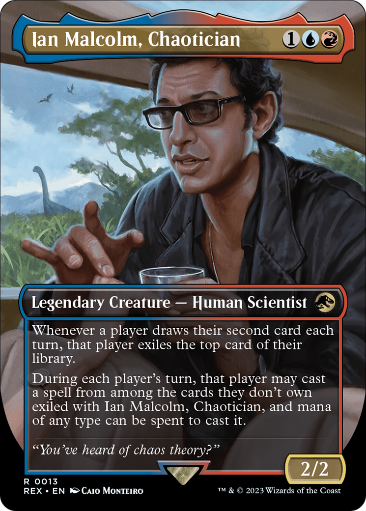 Ian Malcolm, Chaotician (Borderless) [Jurassic World Collection] | Local Legends