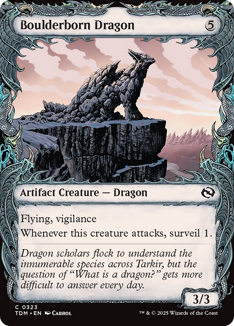Boulderborn Dragon (Showcase) [Tarkir: Dragonstorm] | Local Legends