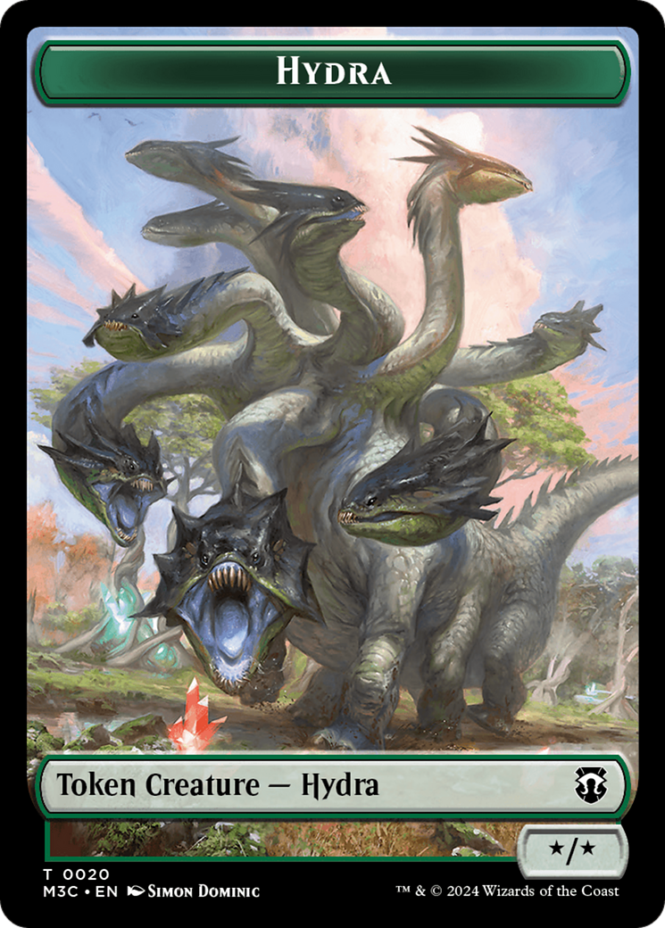 Hydra // Boar Double-Sided Token [Modern Horizons 3 Commander Tokens] | Local Legends