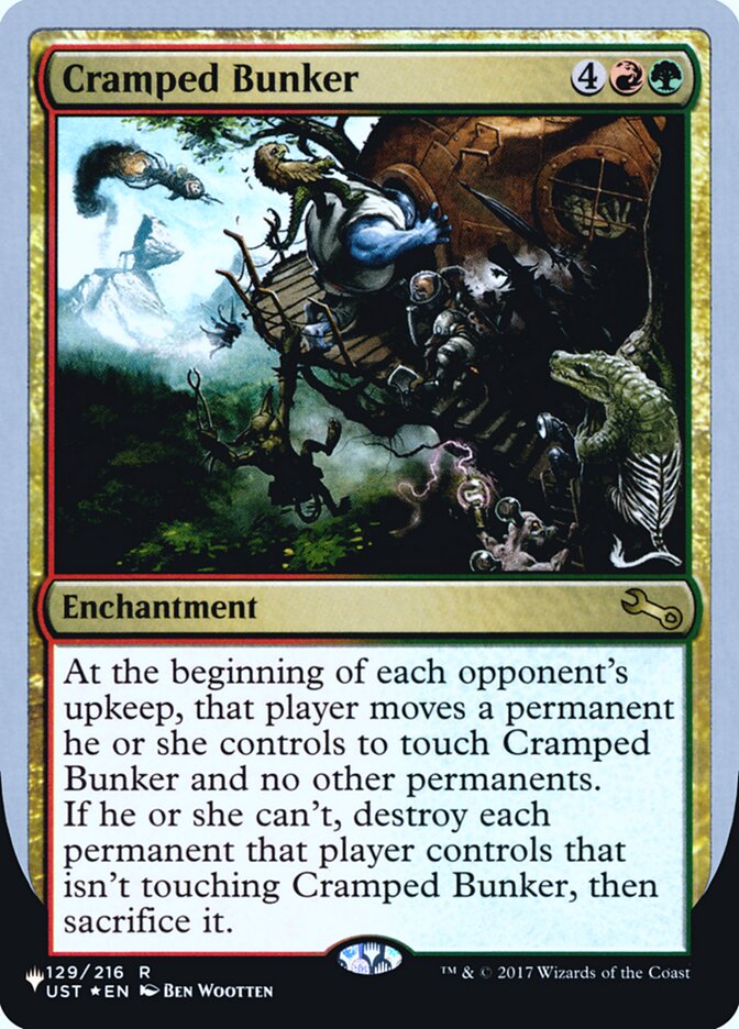 Cramped Bunker (Unfinity Foil Edition) [The List] | Local Legends