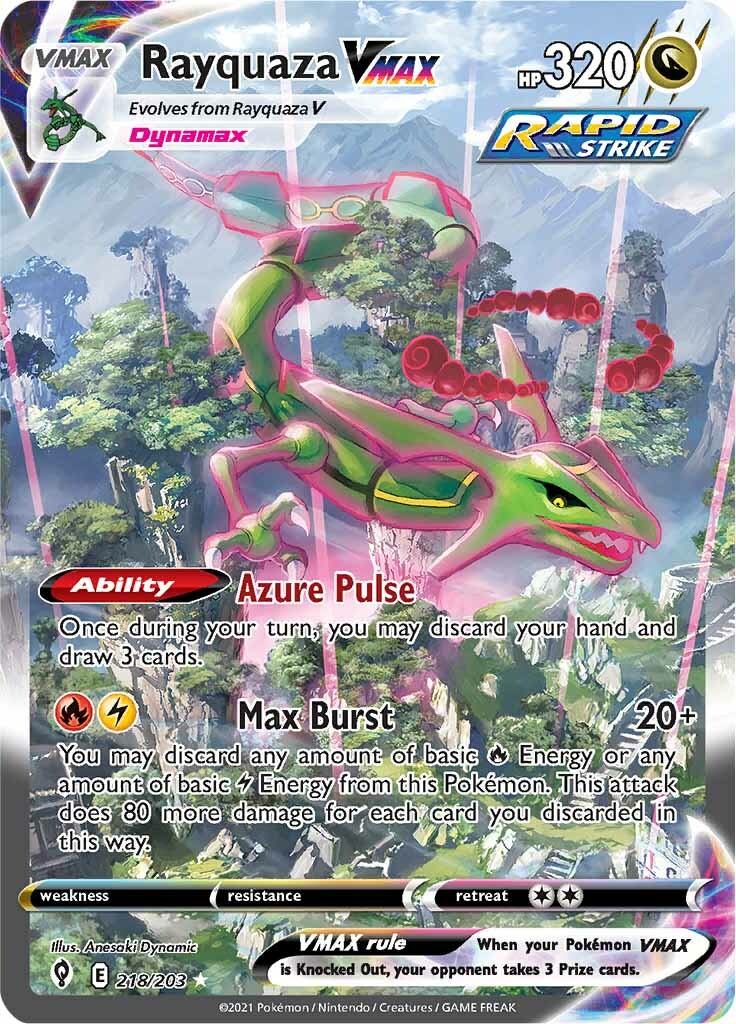 Rayquaza VMAX (218/203) [Sword & Shield: Evolving Skies] | Golgari Games