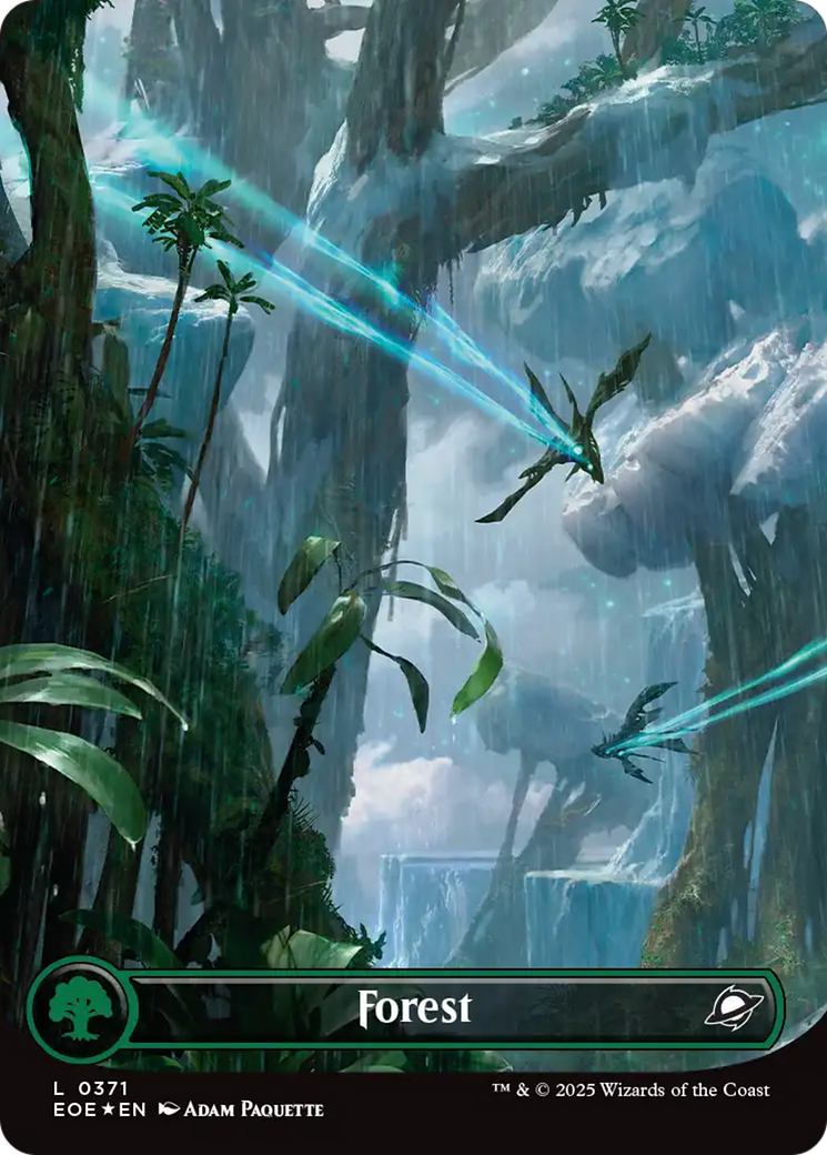 Forest (0371) (Borderless) (Galaxy Foil) [Edge of Eternities] | Local Legends