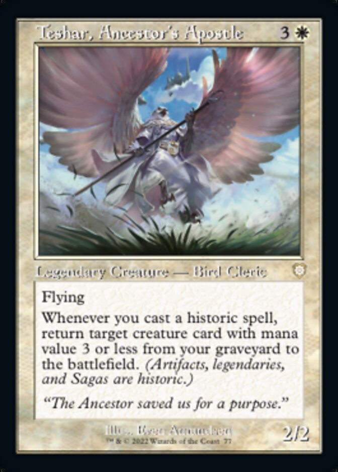 Teshar, Ancestor's Apostle (Retro) [The Brothers' War Commander] | Local Legends