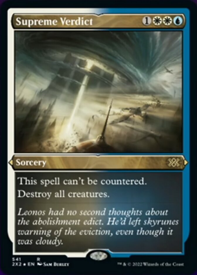 Supreme Verdict (Foil Etched) [Double Masters 2022] | Local Legends