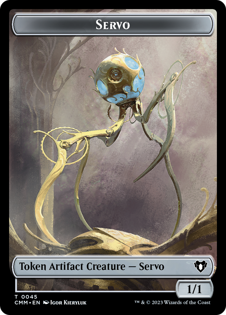 Soldier // Servo Double-Sided Token [Commander Masters Tokens] | Local Legends