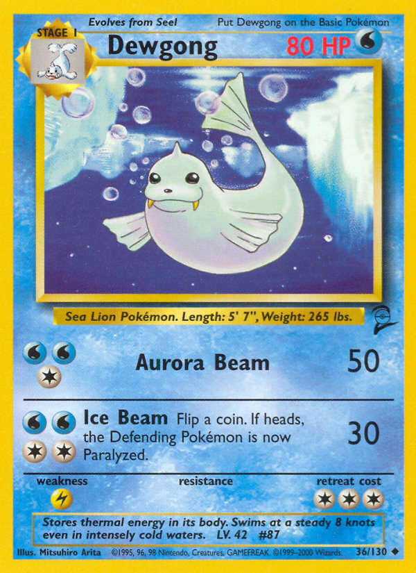 Dewgong (36/130) [Base Set 2] | Local Legends