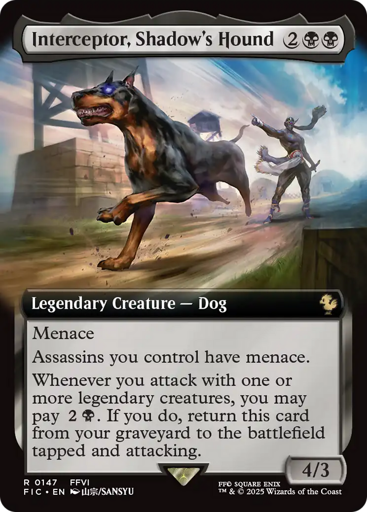 Interceptor, Shadow's Hound (Extended Art) [FINAL FANTASY Commander] | Local Legends